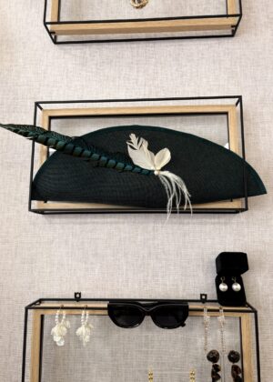 BOLSO PLUMA VERDE CAZA